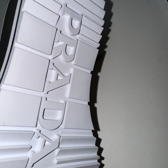 PRADA Brushed Perforated Leather Platform Jute Espadrille Brogue Loafers EU 38.5 - Picture 4 of 11